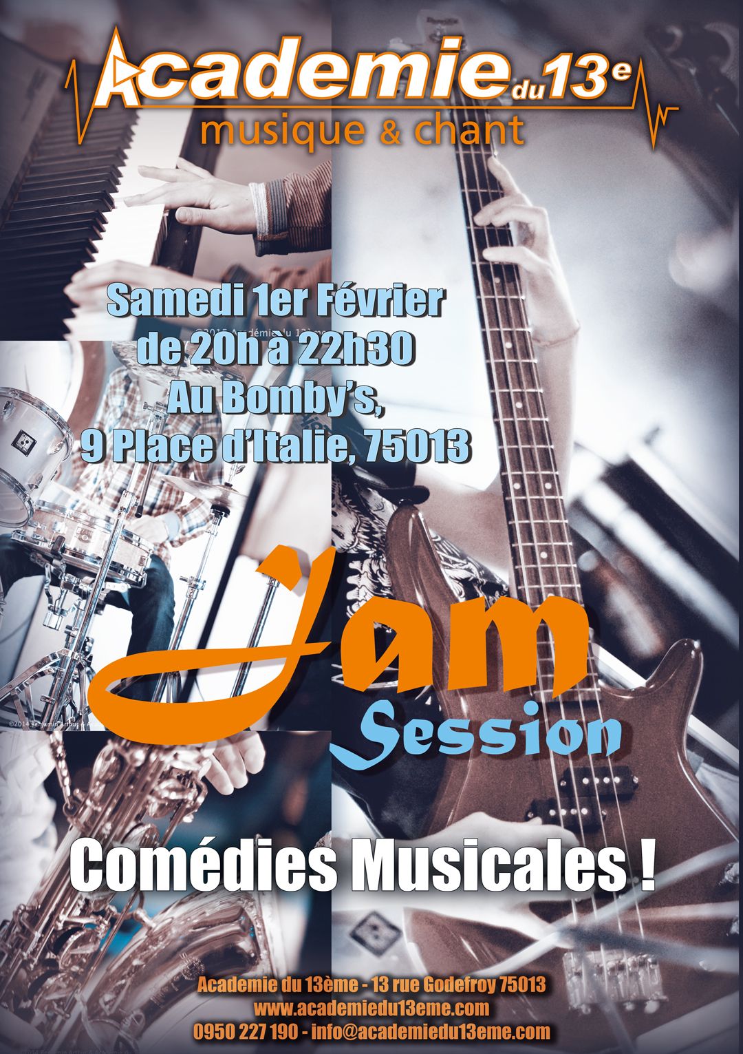 Jam session « Comédies Musicales », Samedi 1er Février 2020