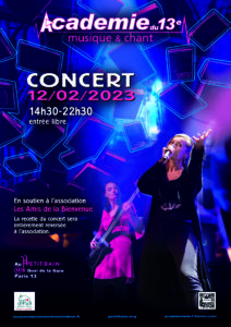 concert caritatif des élèves le 12 février 2023 au Petit Bain
