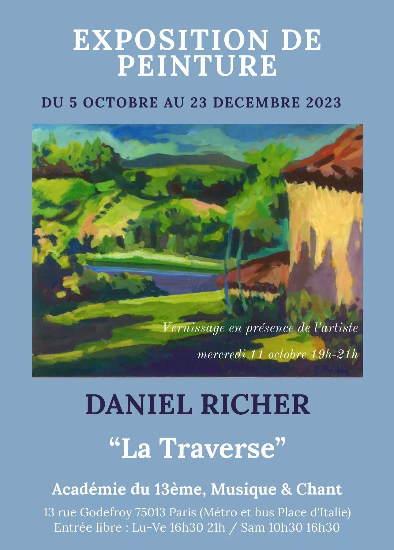 Exposition "La Traverse" par Daniel Richer