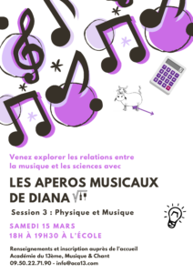 Les apéros musicaux session 3 physique et musique