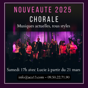 Nouveauté chorale musique actuelle