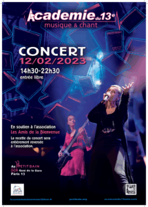Concert Aca 13 2023 au profit de l'association Les Amis de la Bienvenue